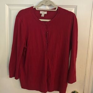 LOFT cotton cardigan sweater
